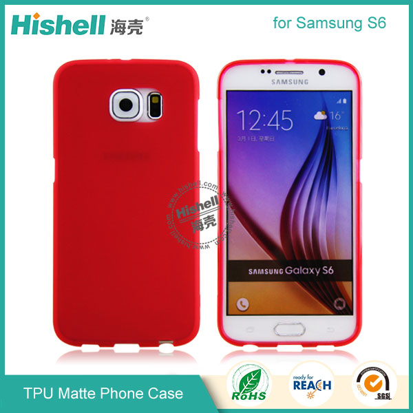 TPU Matte Finish Mobile Phone Case for Samsung S6