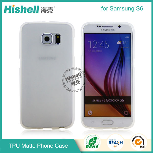 TPU Matte Finish Mobile Phone Case for Samsung S6