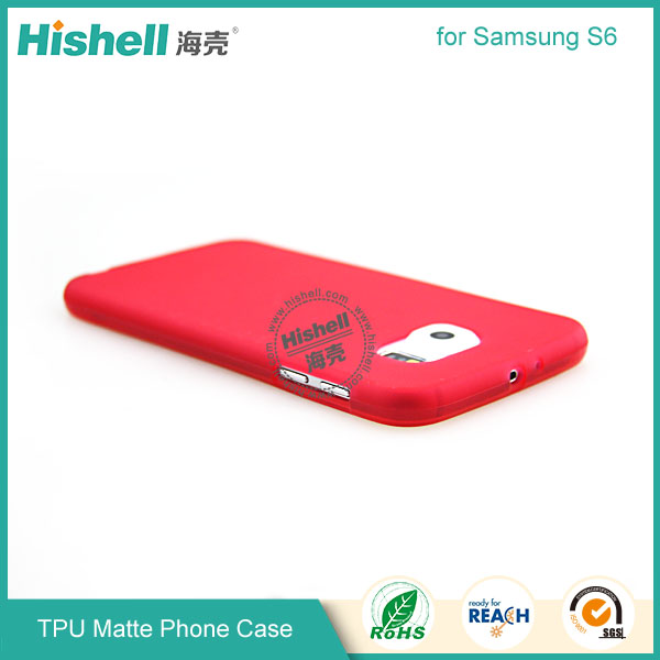 TPU Matte Finish Mobile Phone Case for Samsung S6