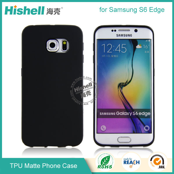 TPU Matte Finish Mobile Phone Case for Samsung S6 Edge