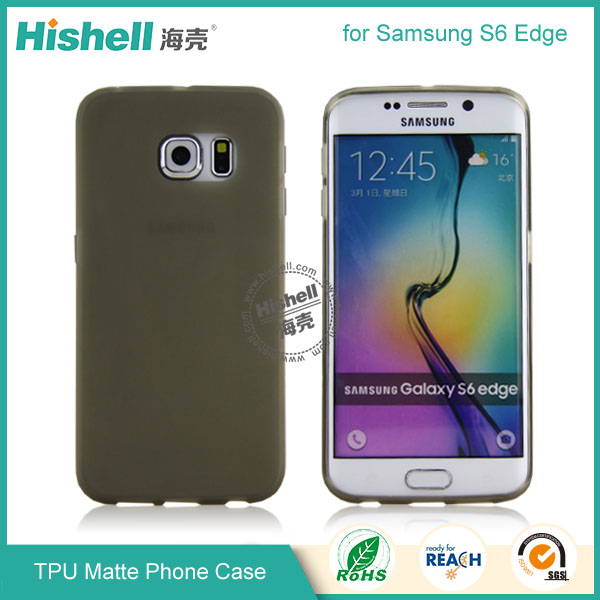 TPU Matte Finish Mobile Phone Case for Samsung S6 Edge