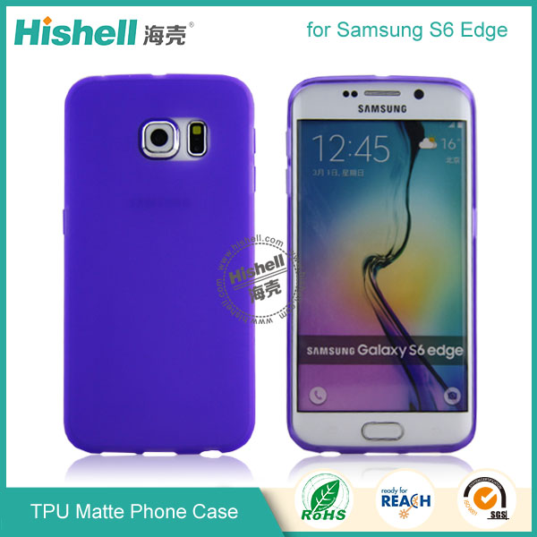 TPU Matte Finish Mobile Phone Case for Samsung S6 Edge