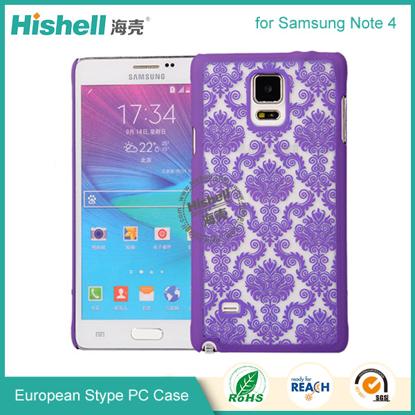 PC Hardness European Style Mobile Phone Case for Samsung Note 4