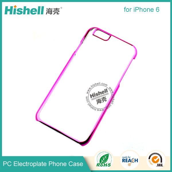 PC Clear with Electroplate Frame Phone Case for iPhone 6