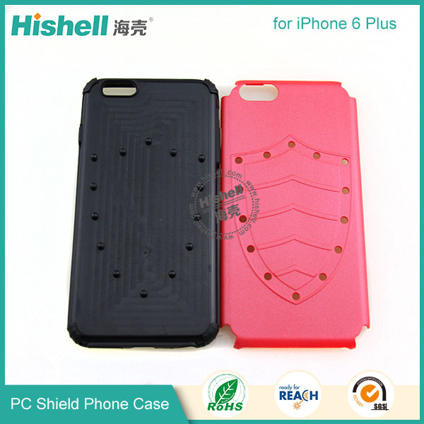 PC and TPU Shield Type Combo Mobile Phone Case for iPhone 6 Plus