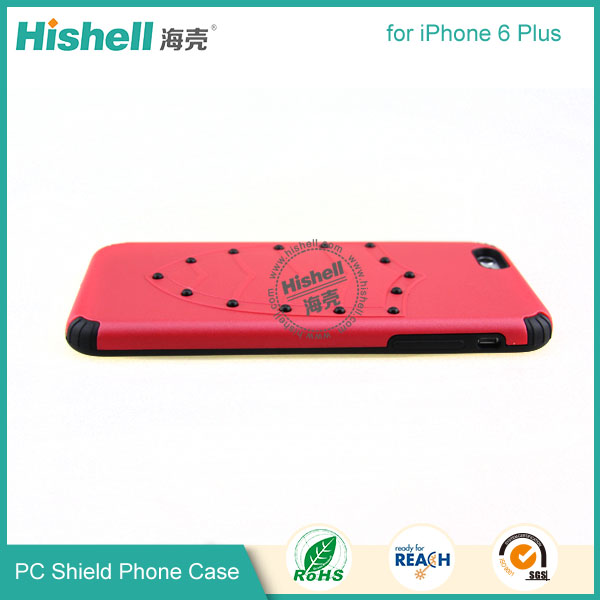 PC and TPU Shield Type Combo Mobile Phone Case for iPhone 6 Plus