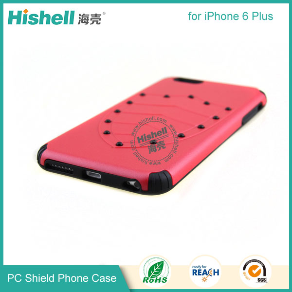 PC and TPU Shield Type Combo Mobile Phone Case for iPhone 6 Plus