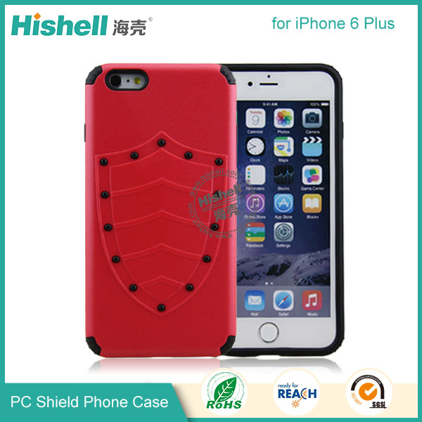 PC and TPU Shield Type Combo Mobile Phone Case for iPhone 6 Plus