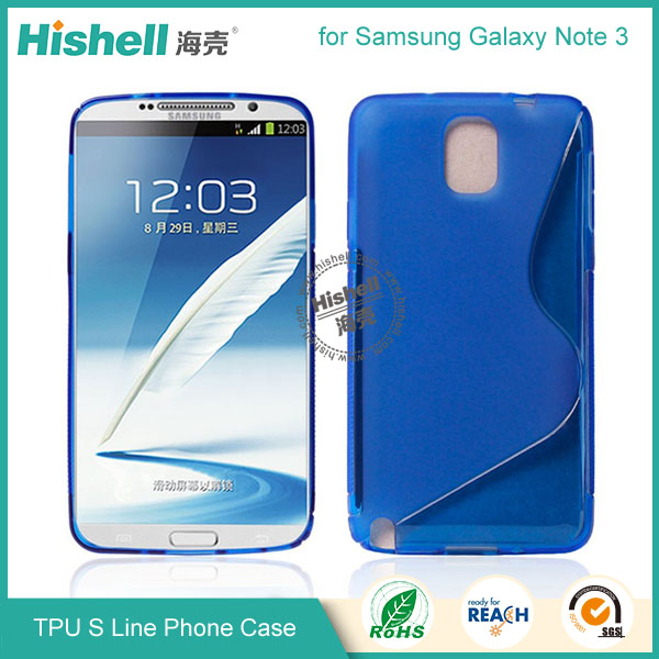 TPU S Line Mobile Phone Case for Samsung Note 3