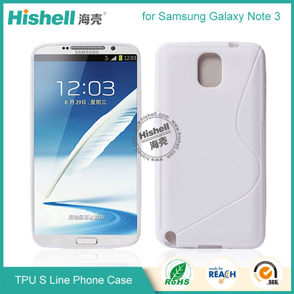 TPU S Line Mobile Phone Case for Samsung Note 3