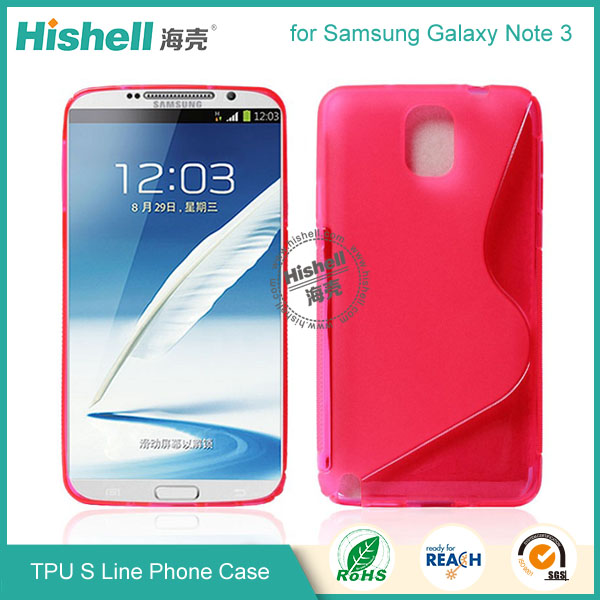 TPU S Line Mobile Phone Case for Samsung Note 3