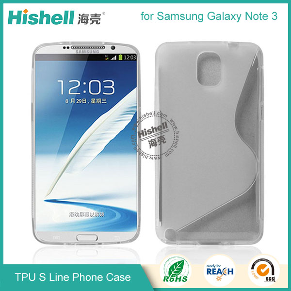 TPU S Line Mobile Phone Case for Samsung Note 3