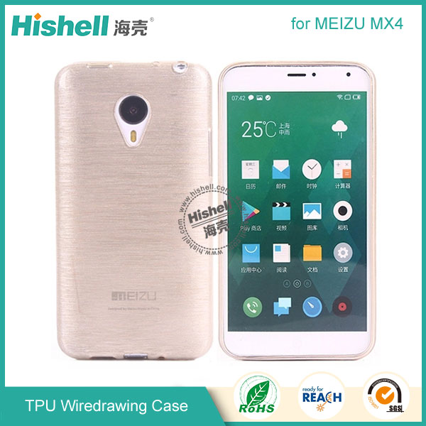 TPU Wiredrawing Phone Case for MEIZU MX4