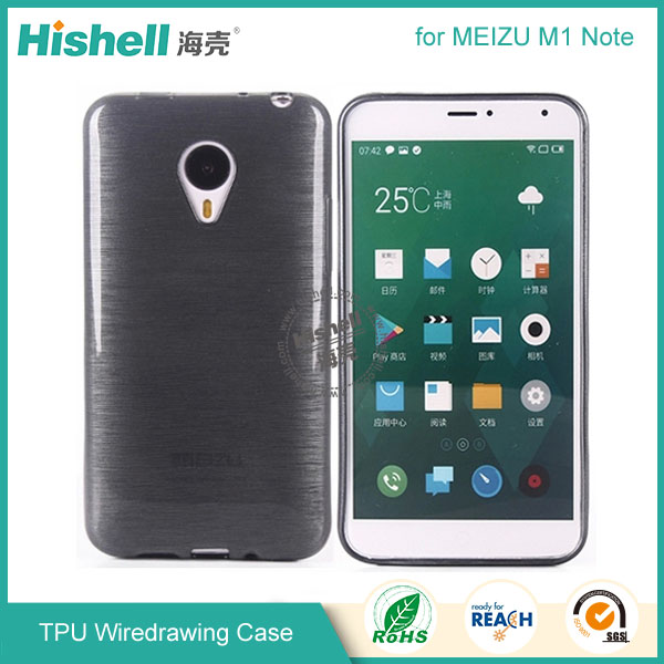 TPU Wiredrawing Phone Case for MEIZU M1 Note