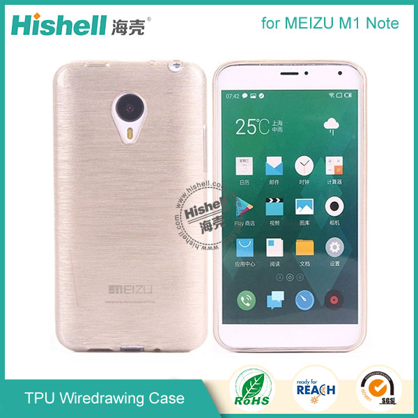 TPU Wiredrawing Phone Case for MEIZU M1 Note