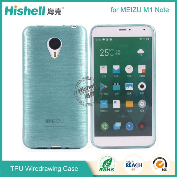 TPU Wiredrawing Phone Case for MEIZU M1 Note