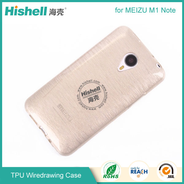 TPU Wiredrawing Phone Case for MEIZU M1 Note