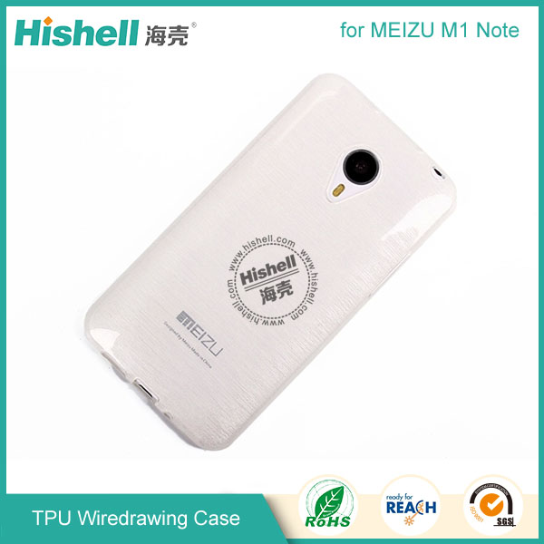 TPU Wiredrawing Phone Case for MEIZU M1 Note