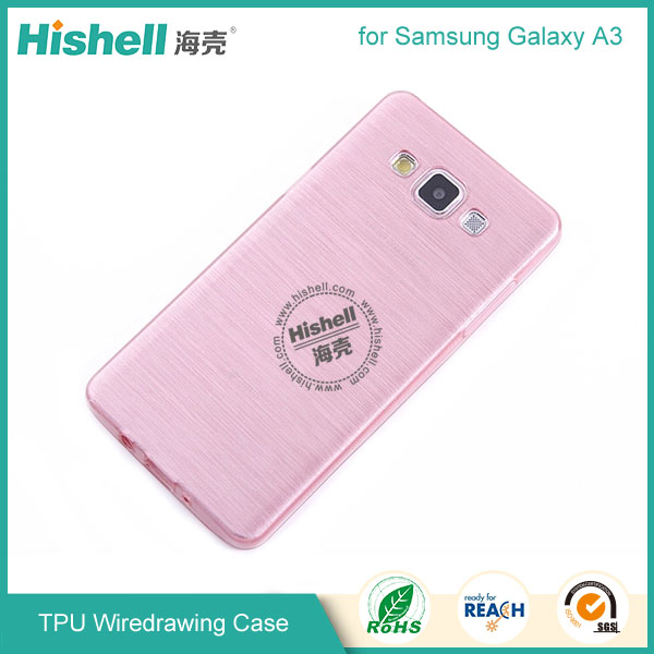 TPU Wiredrawing Phone Case for Samsung Galaxy A3