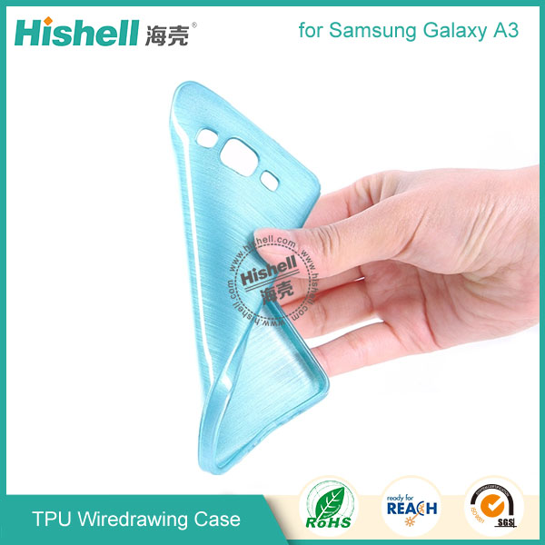 TPU Wiredrawing Phone Case for Samsung Galaxy A3