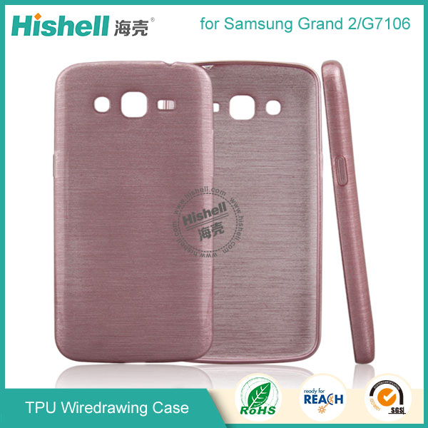 TPU Wiredrawing Phone Case for Samsung Grand 2/G7106