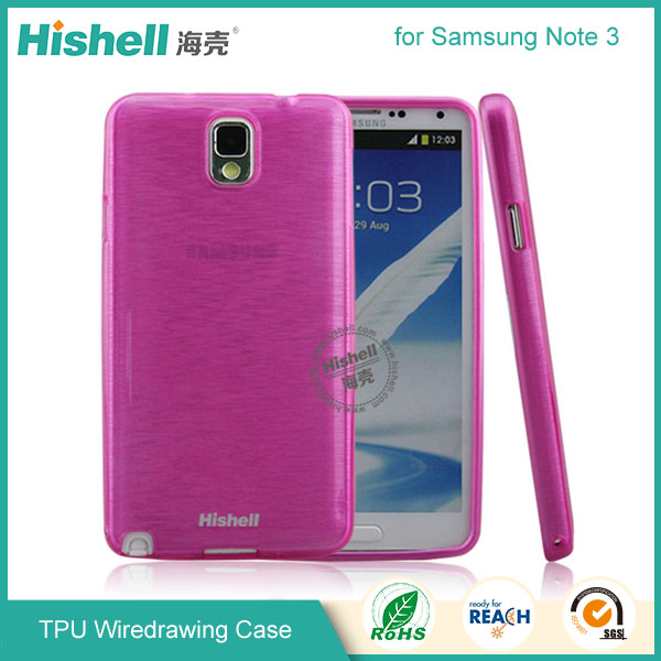 TPU Wiredrawing Phone Case for Samsung Grand Note 3