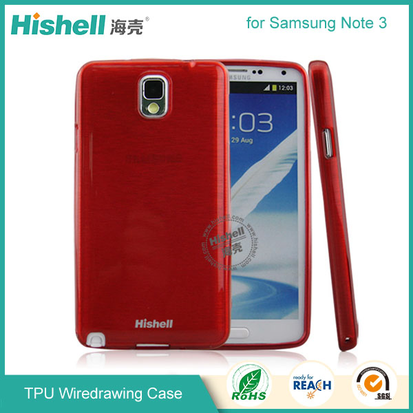 TPU Wiredrawing Phone Case for Samsung Grand Note 3