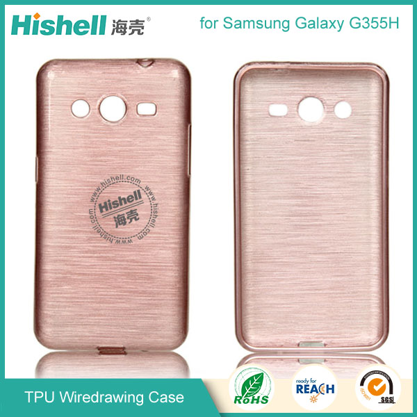 TPU Wiredrawing Phone Case for Samsung Galaxy G355H/Core 2