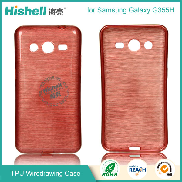 TPU Wiredrawing Phone Case for Samsung Galaxy G355H/Core 2