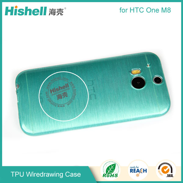 TPU Wiredrawing Phone Case for HTC M8