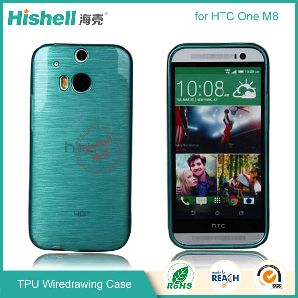 TPU Wiredrawing Phone Case for HTC M8