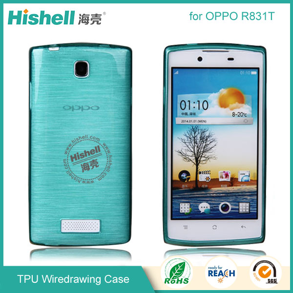 TPU Wiredrawing Phone Case for OPPO R831T