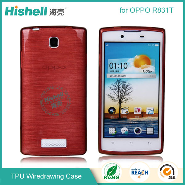 TPU Wiredrawing Phone Case for OPPO R831T