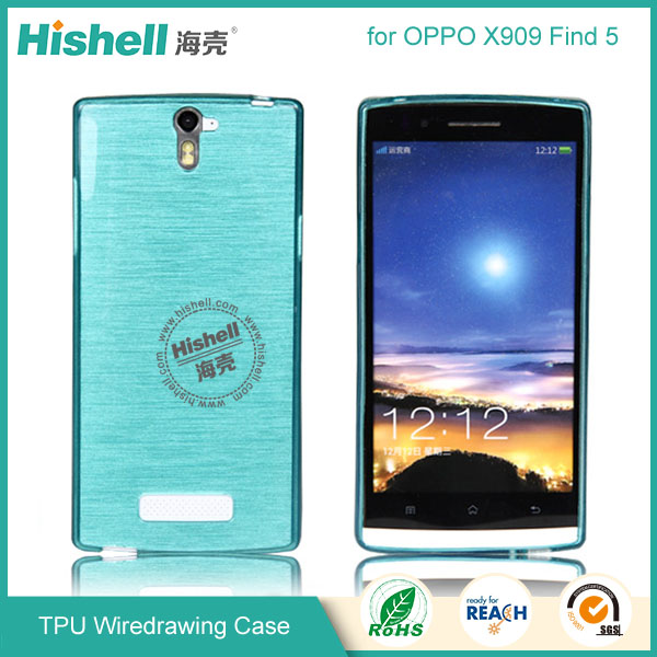 TPU Wiredrawing Phone Case for OPPO X909 Find5