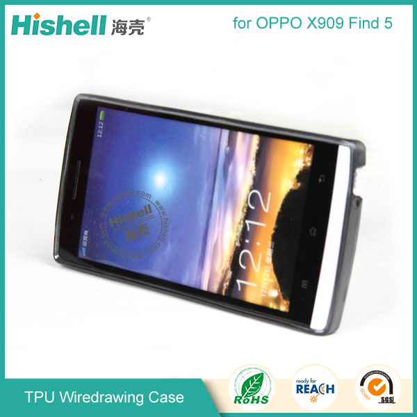 TPU Wiredrawing Phone Case for OPPO X909 Find5