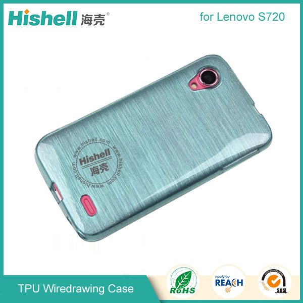 TPU Wiredrawing Phone Case for Lenovo S720