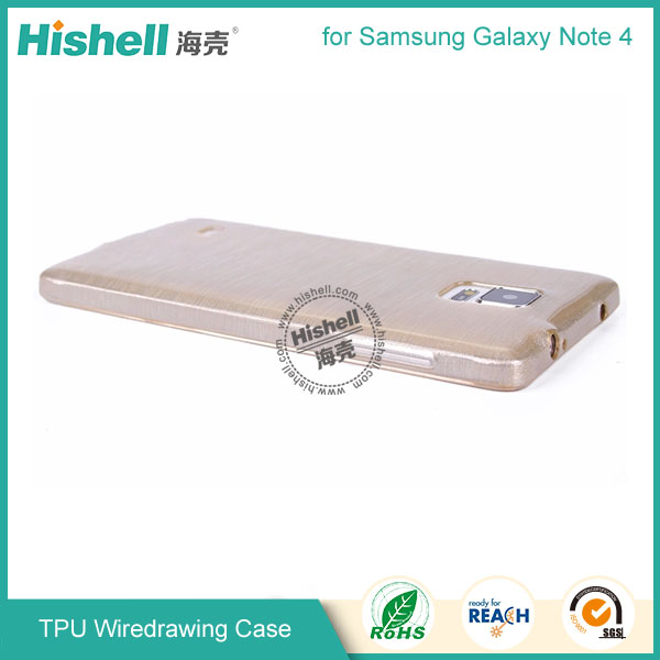 TPU Wiredrawing Phone Case for Samsung Note 4