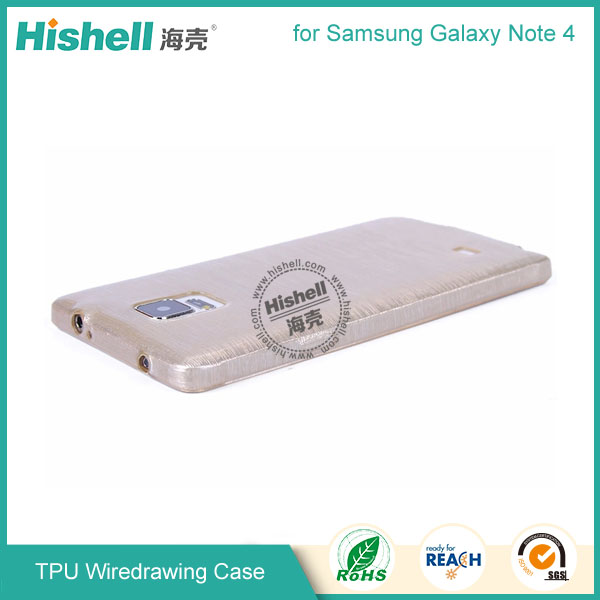 TPU Wiredrawing Phone Case for Samsung Note 4