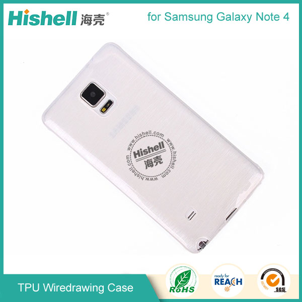 TPU Wiredrawing Phone Case for Samsung Note 4