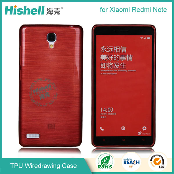 TPU Wiredrawing Phone Case for Xiaomi Redmi Note