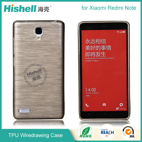 TPU Wiredrawing Phone Case for Xiaomi Redmi Note