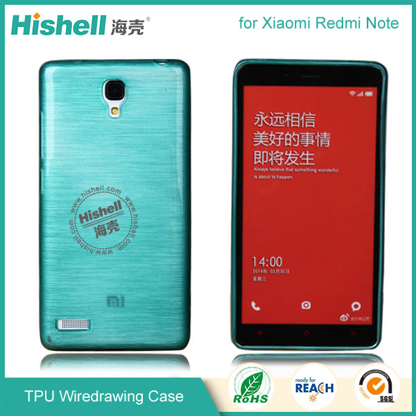 TPU Wiredrawing Phone Case for Xiaomi Redmi Note