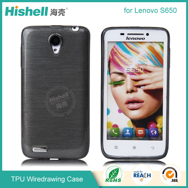 TPU Wiredrawing Phone Case for Lenovo S650
