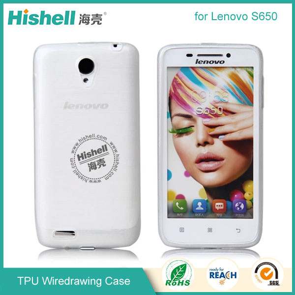 TPU Wiredrawing Phone Case for Lenovo S650