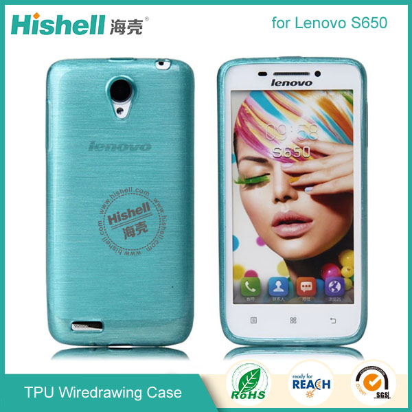 TPU Wiredrawing Phone Case for Lenovo S650