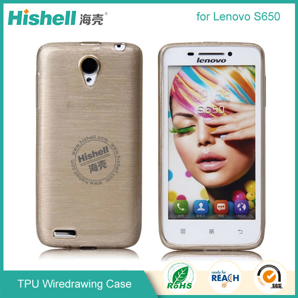 TPU Wiredrawing Phone Case for Lenovo S650