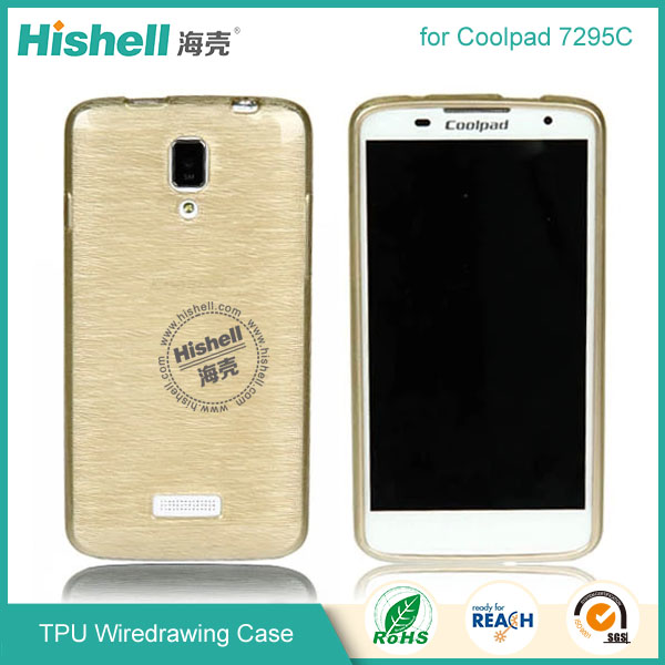 TPU Wiredrawing Phone Case for Cooplad 7295C