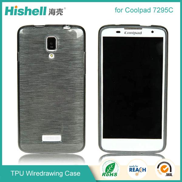 TPU Wiredrawing Phone Case for Cooplad 7295C