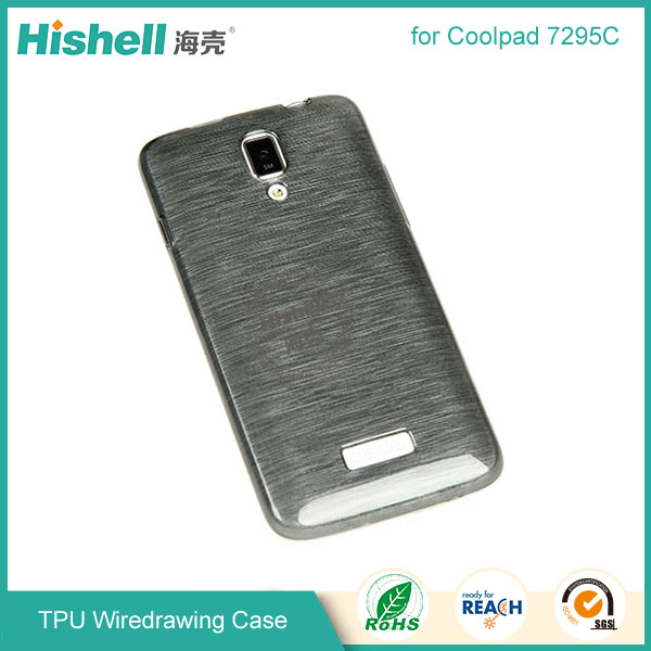 TPU Wiredrawing Phone Case for Cooplad 7295C