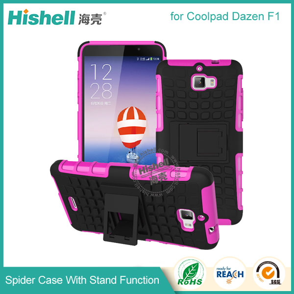 Hybrid PC and TPU Mobile Phone Case with Stand Function for Cooplad dazen F1